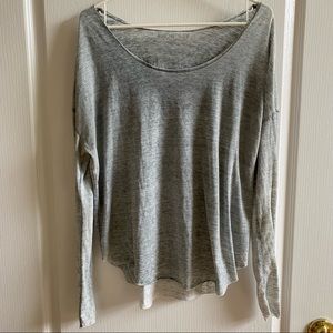 UO Distressed Long Sleeve Top